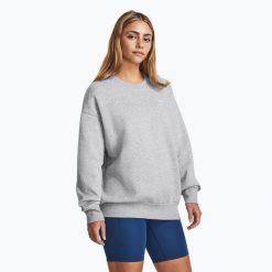 Bluza Under Armour Icon Fleece Crew. Szare bluzy Under Armour, bez wzorów, bez kaptura. Za 179.99 zł.