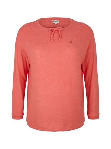 Tom Tailor Koszulka w kolorze koralowym rozmiar: 48. Czerwone bluzki Tom Tailor, bez wzorów, bez kołnierzyka, bez ramiączek. Za 52.67 zł.