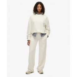 Bluza damska Superdry Studios. Białe bluzy Superdry, bez wzorów, bez kaptura. Za 288.40 zł.