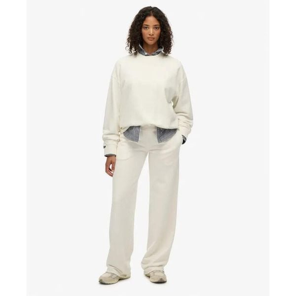 Bluza damska Superdry Studios. Białe bluzy Superdry, s, bez wzorów, prążkowane, bez kaptura. Za 286.85 zł.
