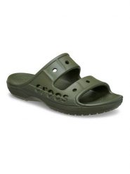 Crocs Klapki "Baya" w kolorze khaki rozmiar: 36/37. Brązowe klapki Crocs, bez wzorów, z otwartym noskiem, bez obcasa. Za 90.45 zł.