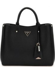 Guess Torebka w kolorze czarnym - 32 x 24 x 12 cm rozmiar: onesize. Czarne torby na ramię Guess, z aplikacjami, z materiału, przez ramię, bez dodatków. Za 484.31 zł.