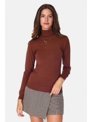 William de Faye Golf w kolorze brązowym rozmiar: 42. Brązowe golfy William de Faye, bez wzorów, z kaszmiru, bez ramiączek. Za 113.99 zł.