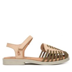 Sandały Fly London. Sandały Fly London, bez wzorów, bez obcasa, na płaskiej podeszwie, bez zapięcia. Za 459.99 zł.