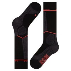 Podkolanówki damskie Falke SK Energizing Wool. Czarne skarpety Falke, bez wzorów, z elastanu. Za 297.50 zł.