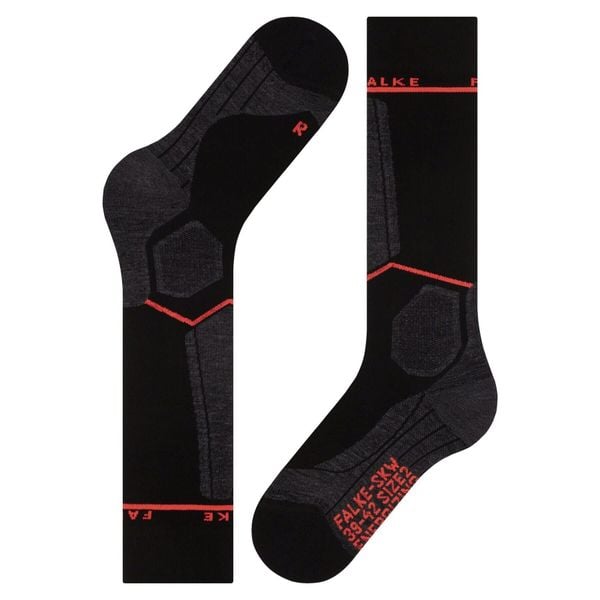 Podkolanówki damskie Falke SK Energizing Wool. Czarne skarpety Falke, bez wzorów, z elastanu. Za 277.50 zł.