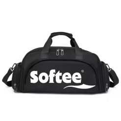 Torba sportowa Softee. Czarne torby na ramię SOFTEE, bez wzorów, z materiału, sportowe, do ręki, bez dodatków. Za 181.99 zł.