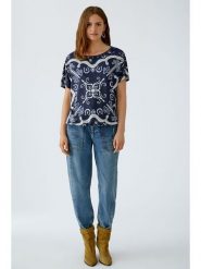 Oui Koszulka w kolorze granatowym rozmiar: 40. Niebieskie bluzki Oui, bez wzorów, bez kołnierzyka, bez ramiączek. Za 104.99 zł.