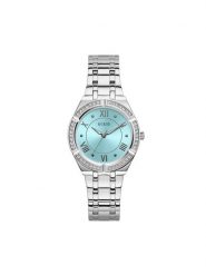 Guess Zegarek Cosmo GW0033L7 Srebrny. Szare, analogowe zegarki Guess, srebrne. Za 659.99 zł.