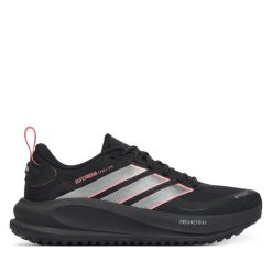 Buty do biegania adidas. Czarne obuwie sportowe Adidas, bez zapięcia, do biegania. Za 529.99 zł.