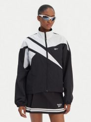 Reebok Bluza Silvia RK25517CCW Czarny Relaxed Fit. Czarne bluzy Reebok, xl, bez wzorów, z syntetyku, bez kaptura. Za 299.99 zł.