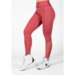 Legginsy fitness damskie Gorilla Wear Kaycee Tights z wysokim stanem. Brązowe legginsy GORILLA WEAR, m, bez wzorów, z podwyższonym stanem. Za 231.00 zł.
