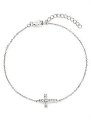 S.Oliver Srebrna bransoletka z elementem ozdobnym rozmiar: onesize. Szare bransoletki S.Oliver, z cyrkonią, srebrne. Za 121.99 zł.