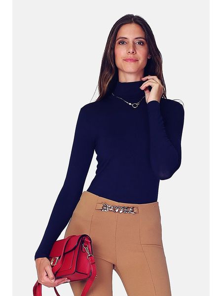 ASSUILI Koszulka w kolorze granatowym rozmiar: 42. Niebieskie bluzki Assuili, bez wzorów, klasyczne, bez kołnierzyka, bez ramiączek. Za 56.99 zł.