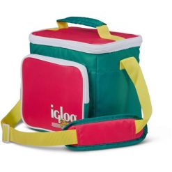 Torba termiczna IGLOO Retro Square Lunch Bag 9 (6 litrów). Zielone torby na ramię IGLOO, bez wzorów, retro, na ramię, duże, bez dodatków. Za 99.00 zł.