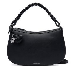 Torebka Armani Exchange. Czarne torebki klasyczne Armani Exchange, bez wzorów, bez dodatków. Za 669.99 zł.