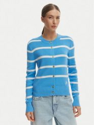 Tommy Hilfiger Kardigan WW0WW49617 Niebieski Regular Fit. Niebieskie kardigany TOMMY HILFIGER, m, bez wzorów, z bawełny. Za 699.99 zł.