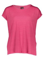 Vero Moda Koszulka w kolorze różowym rozmiar: S. Różowe bluzki Vero Moda, s, bez wzorów, bez kołnierzyka, bez ramiączek. Za 61.31 zł.