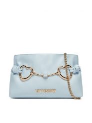LOVE MOSCHINO Torebka JC4034PP1MLB0712 Błękitny. Niebieskie torebki klasyczne Love Moschino, bez wzorów, ze skóry, bez dodatków. Za 499.99 zł.