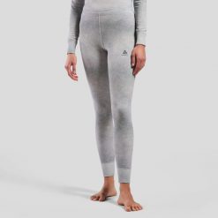 Spodnie Odlo BL BOTTOM long ACTIVE WARM x POW. Szare spodnie narciarskie Odlo, l, bez wzorów, z materiału, na fitness i siłownię. Za 239.99 zł.