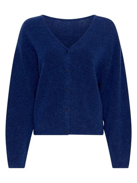 MOSS COPENHAGEN Kardigan "Milania" w kolorze granatowym rozmiar: M/L. Niebieskie kardigany Moss Copenhagen, l, bez wzorów. Za 252.34 zł.