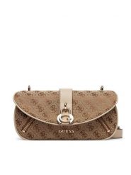 Guess Torebka Jessa HWJG83 62200 Beżowy. Brązowe listonoszki Guess, z aplikacjami, z materiału, bez dodatków. Za 569.99 zł.