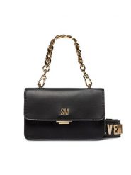 Steve Madden Torebka Bzen SM13001124-B-G Czarny. Czarne listonoszki Steve Madden, bez wzorów, ze skóry, bez dodatków. Za 329.99 zł.