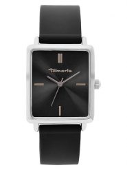 Tamaris Zegarek kwarcowy w kolorze srebrno-czarnym rozmiar: onesize. Czarne, analogowe zegarki Tamaris, ze stali. Za 108.99 zł.