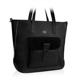 Shopperka skórzana BETLEWSKI TWB-DOL-43-CZAR czarna. Czarne shopper Betlewski, bez wzorów, ze skóry, do ręki, duże, bez dodatków. Za 427.50 zł.