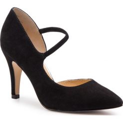 Szpilki CAPRICE - 9-24402-22 Black Suede 004. Czarne czółenka Caprice, bez wzorów, ze skóry, bez obcasa, na obcasie, bez zapięcia. W wyprzedaży za 179.00 zł.