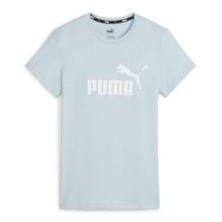 Koszulka sportowa damska Puma K15587. Niebieskie koszulki sportowe Puma, bez wzorów, bez ramiączek, na fitness i siłownię. Za 104.95 zł.