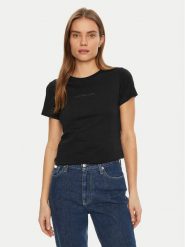 Calvin Klein Jeans T-Shirt Institutional Graphic J20J224990 Czarny Slim Fit. Czarne t-shirty Calvin Klein Jeans, xs, bez wzorów, z bawełny, bez kołnierzyka, bez ramiączek. Za 119.99 zł.