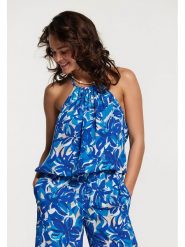 SHIWI Top w kolorze niebieskim rozmiar: XL. Niebieskie topy SHIWI, xl, bez wzorów, z wiskozy, bez kołnierzyka, bez ramiączek. Za 118.84 zł.
