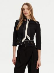 Elisabetta Franchi Marynarka GI-T51-51E2-V560 Czarny Regular Fit. Czarne marynarki i żakiety Elisabetta Franchi, bez wzorów, z syntetyku. Za 1,619.00 zł.