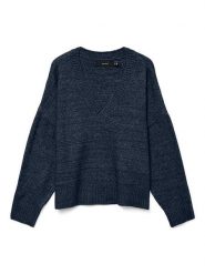 ONLY Sweter w kolorze granatowym rozmiar: L. Niebieskie swetry Only, l, bez wzorów, bez ramiączek. Za 119.12 zł.
