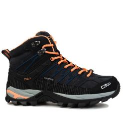 Buty damskie trekingowe CMP RIGEL MID. Brązowe trekkingi CMP, z materiału, trekkingowe. Za 388.00 zł.