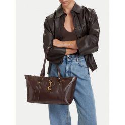 Torebka Badura. Brązowe torebki klasyczne Badura, bez wzorów, bez dodatków. Za 279.99 zł.