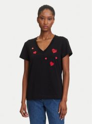 KARL LAGERFELD T-Shirt A3W17017 Czarny Regular Fit. Czarne t-shirty KARL LAGERFELD, xl, bez wzorów, z bawełny, bez kołnierzyka, bez ramiączek. Za 429.99 zł.