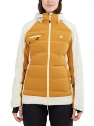 Damska kurtka narciarska Fundango Medina Padded. Białe kurtki narciarskie FUNDANGO, m, bez wzorów, z materiału, bez kaptura, narciarskie. Za 399.00 zł.
