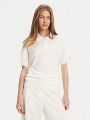 Tommy Hilfiger Polo WW0WW45652 Écru Regular Fit. Koszulki polo TOMMY HILFIGER, xxl, bez wzorów, z lyocellu, bez kołnierzyka, bez ramiączek. Za 649.99 zł.