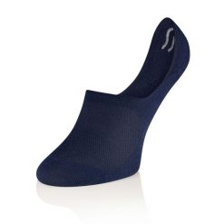 Skarpetki stopki unisex Brubeck Merino Wool. Niebieskie skarpety Brubeck, bez wzorów, z elastanu. Za 24.99 zł.