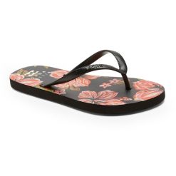 Japonki damskie Billabong Dama. Czerwone klapki Billabong, bez wzorów, bez obcasa. Za 69.99 zł.
