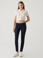 LTB Dżinsy "Molly" - Skinny fit - w kolorze granatowym rozmiar: W25/L34. Niebieskie jeansy LTB, l, z aplikacjami, z podwyższonym stanem. Za 65.85 zł.