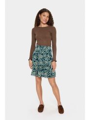 SAINT TROPEZ Koszulka w kolorze brązowym rozmiar: M. Brązowe bluzki Saint Tropez, m, bez wzorów, bez kołnierzyka, bez ramiączek. Za 113.63 zł.