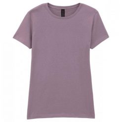 Koszulka Softstyle Dla Pań I Panów. Fioletowe bluzki GILDAN, bez wzorów, casualowe, bez kołnierzyka, bez ramiączek. Za 41.99 zł.