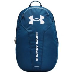 Plecak sportowo-turystyczny dla dorosłych Hustle Lite Backpack pojemność 24 L. Niebieskie plecaki Under Armour, bez wzorów. Za 139.99 zł.