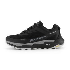 Lekkie buty terenowe unisex Alpine Pro Quede 3. Czarne trekkingi Alpine Pro, z gumy, trekkingowe. Za 449.00 zł.