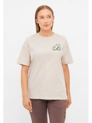 Bench Koszulka "Gauff" w kolorze beżowym rozmiar: 36. Brązowe bluzki Bench, bez wzorów, z bawełny, bez kołnierzyka, bez ramiączek. Za 73.99 zł.