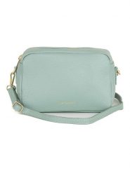 Mia Tomazzi Skórzana torebka "Astolfo" w kolorze miętowym - 23 x 16 x 11 cm rozmiar: onesize. Niebieskie torby na ramię Mia Tomazzi, bez wzorów, z materiału, na ramię, bez dodatków. Za 261.05 zł.