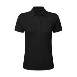 Damska Koszulka Polo Signature Stretch Bez Metki. Czarne koszulki polo SG, xs, bez wzorów, bez kołnierzyka, bez ramiączek. Za 98.99 zł.